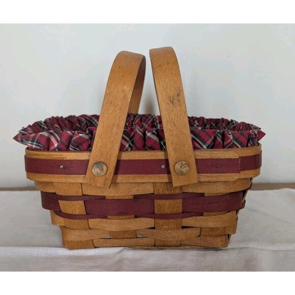 Vintage Longaberger 1993 Bayberry Basket Christmas Collection With Liner - Picture 4 of 12